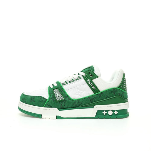 Louis Vuitton Trainer Green Denim