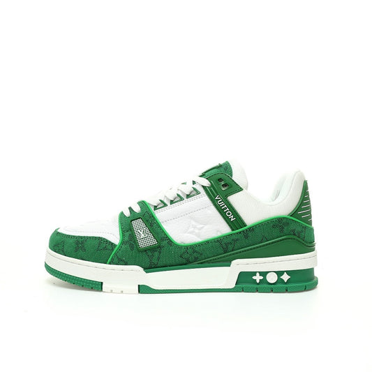 Louis Vuitton Trainer Green Denim