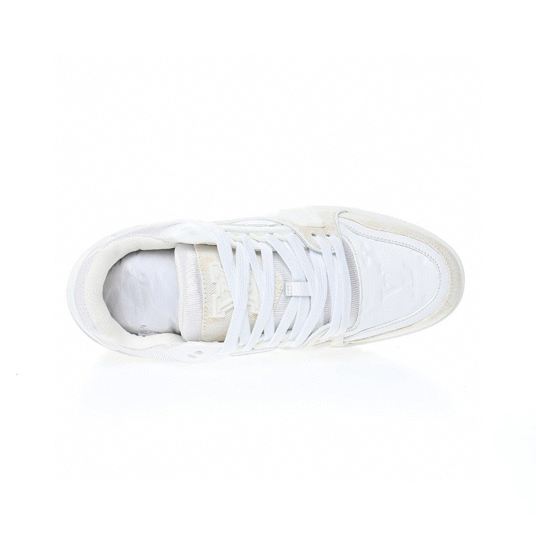 Louis Vuitton Trainer Jeans Bianche