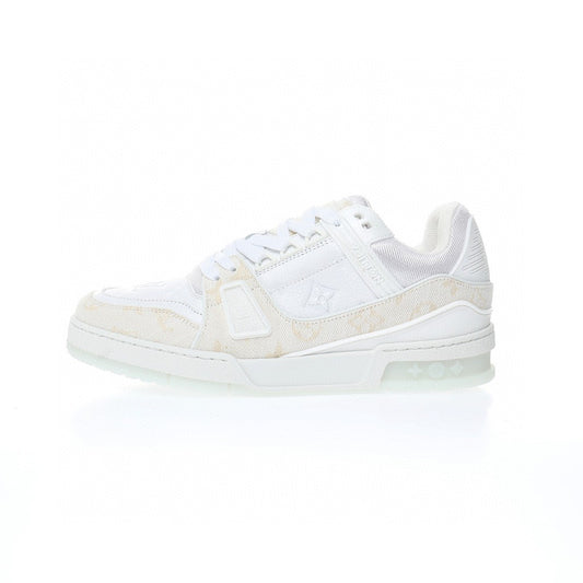 Louis Vuitton Trainer Jeans Bianche