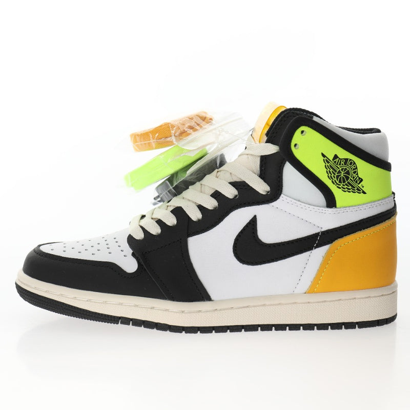 Jordan 1 Retro High White Black Volt University Gold