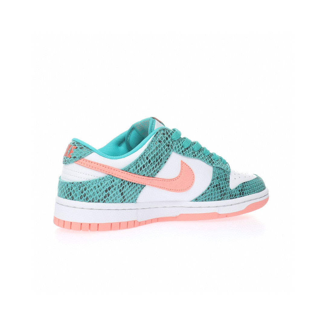 Nike Dunk Low Snakeskin Washed Teal Bleached Coral