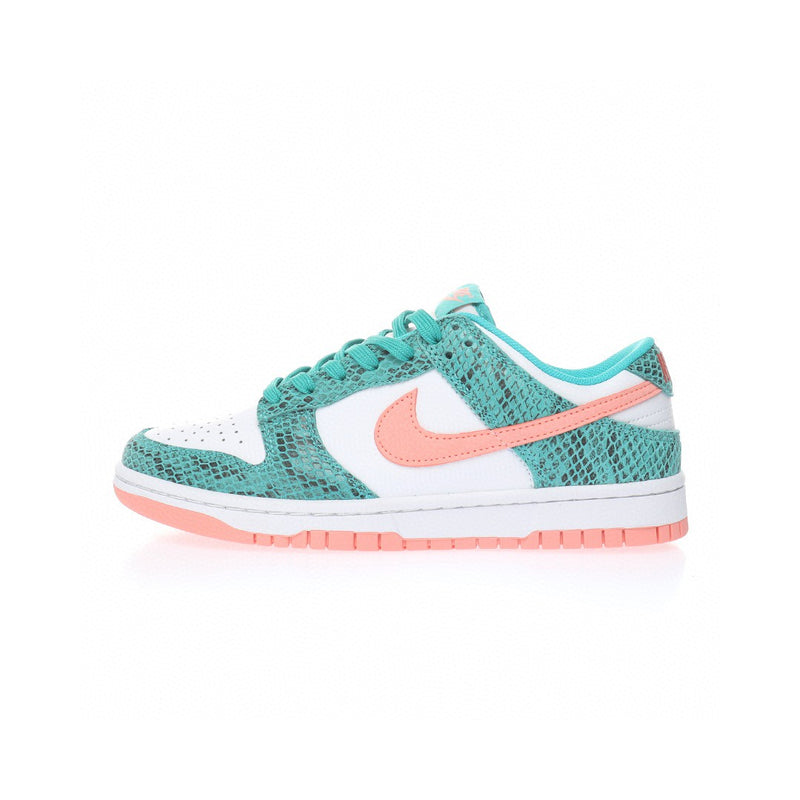 Nike Dunk Low Snakeskin Washed Teal Bleached Coral