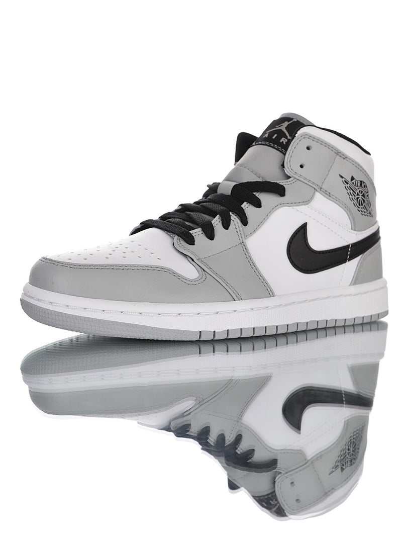 Jordan 1 Mid Light Smoke Grey Black