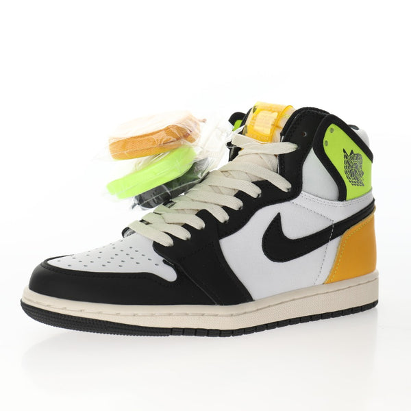 Jordan 1 Retro High White Black Volt University Gold