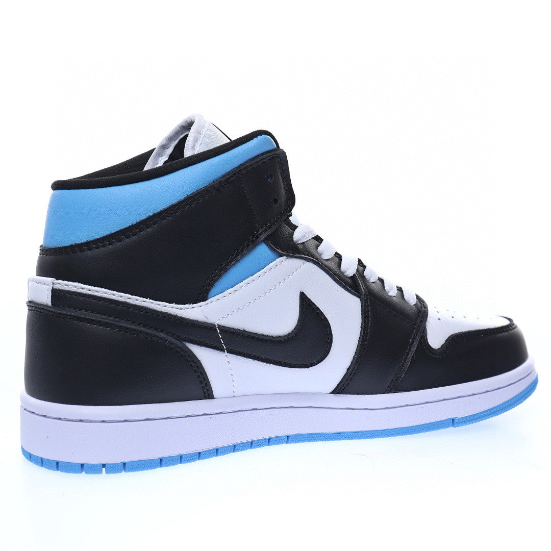Jordan 1 Mid University Black White