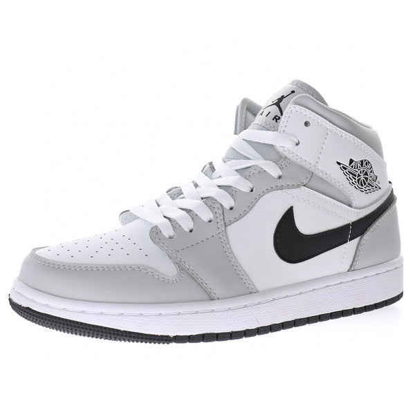 Jordan 1 Mid Light Smoke Grey White