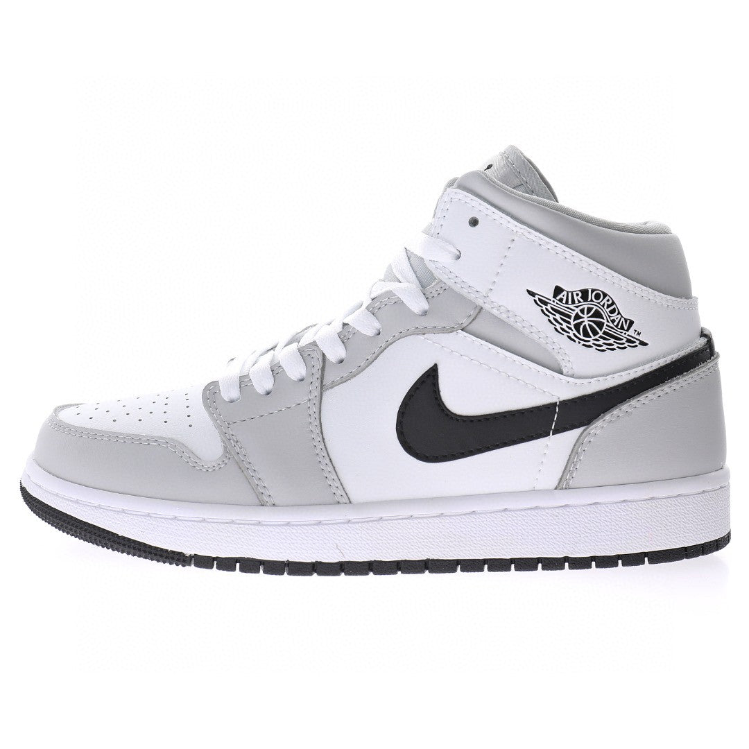 Jordan 1 Mid Light Smoke Grey White