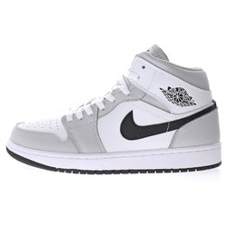 Jordan 1 Mid Light Smoke Grey White