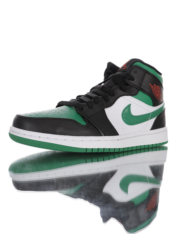 Jordan 1 Mid Green Toe